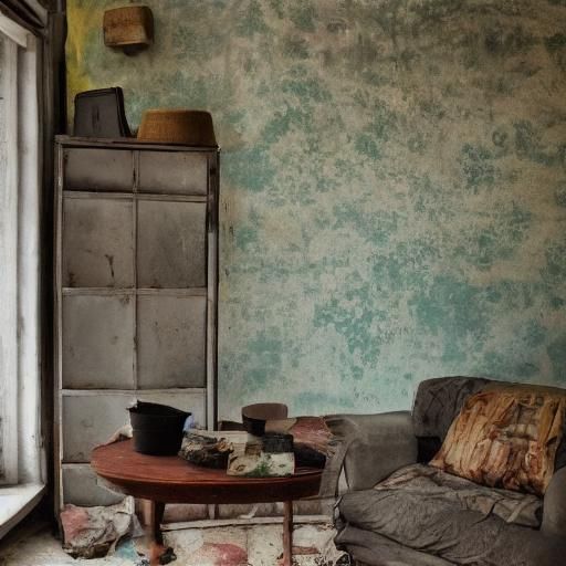 Melancholic Realism: Solitude in a Cluttered Room