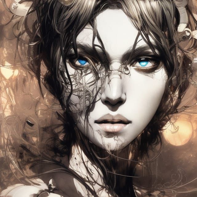 Sun Princess Portrait in Detailed Digital Illustration