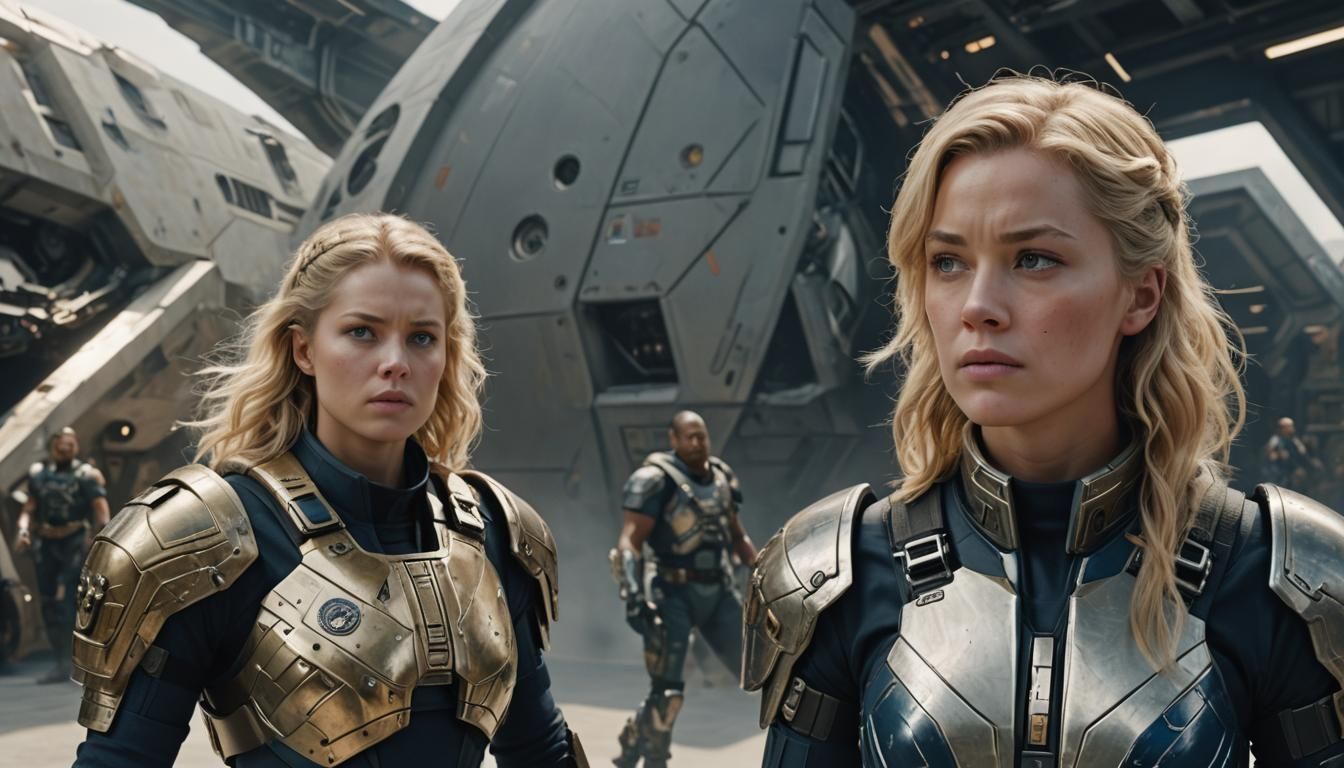 Hyperrealistic Spacecraft Commander in Nevada Desert