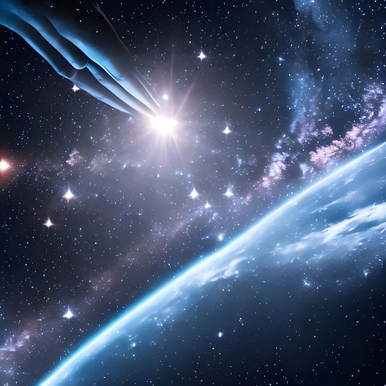 Hands Reach for the Stars: Digital Matte Painting