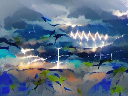 AI Generated Image of Lightning Song