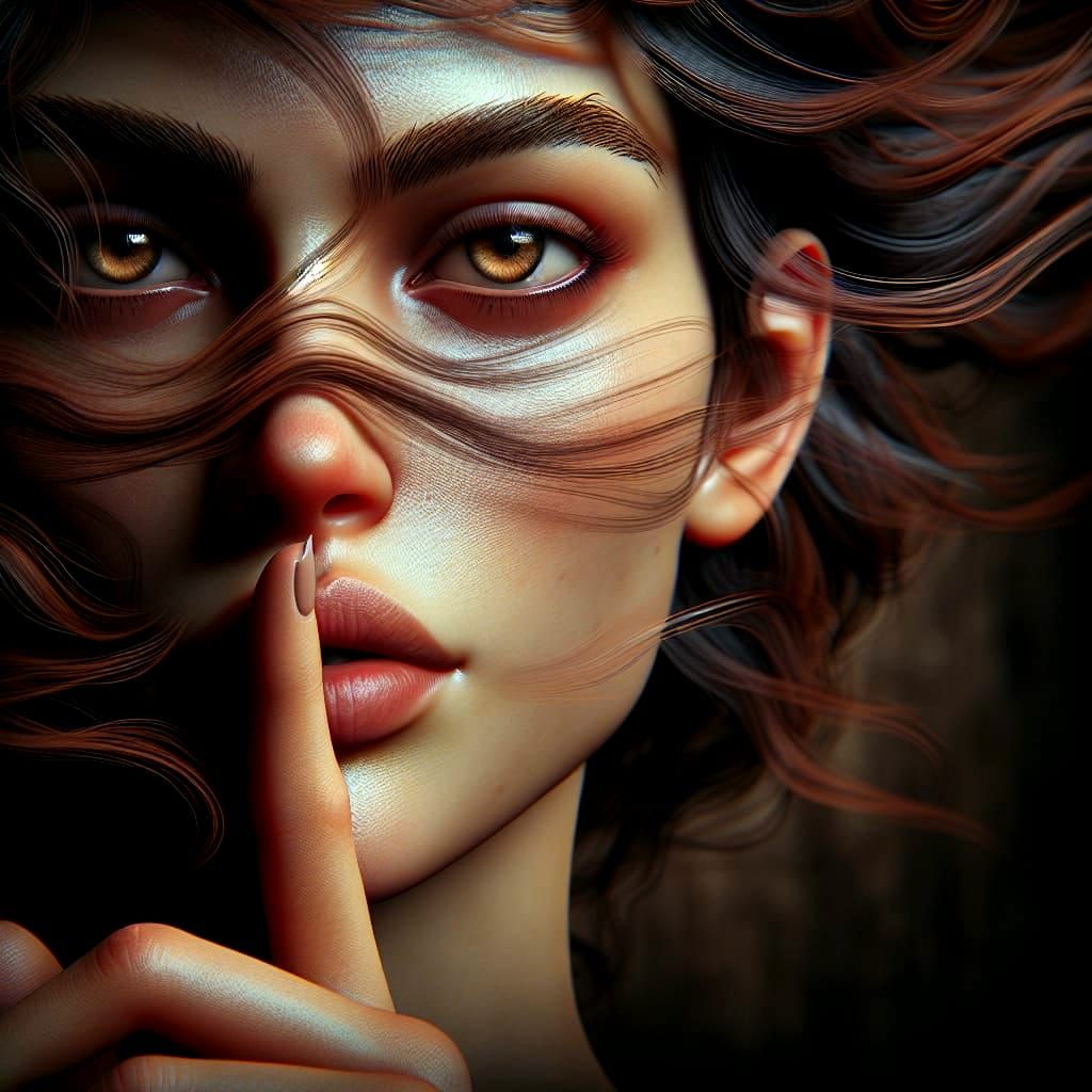 Woman's Face: A Study in Silence and Detail