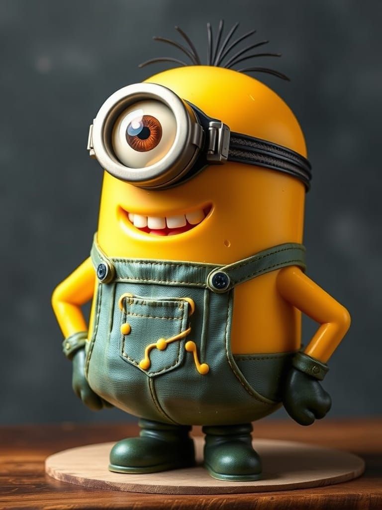 Cheddar Cheese Minion Sculpture: Whimsical Food Art
