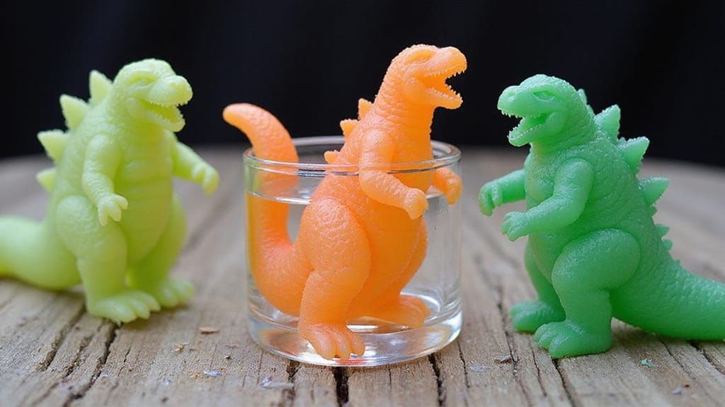 Icy Godzilla Figures: Miniature Frozen Titans