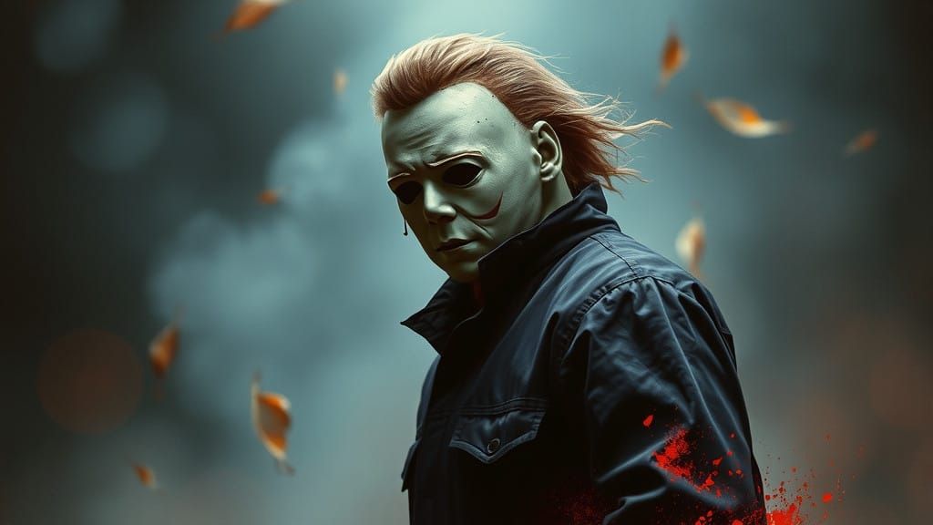 Dark Figure of Michael Myers in Horror Art