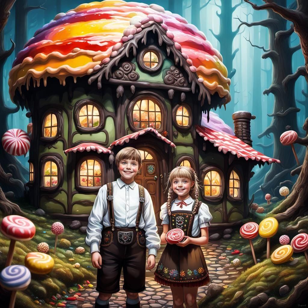Hansel and Gretel in a Dark Forest