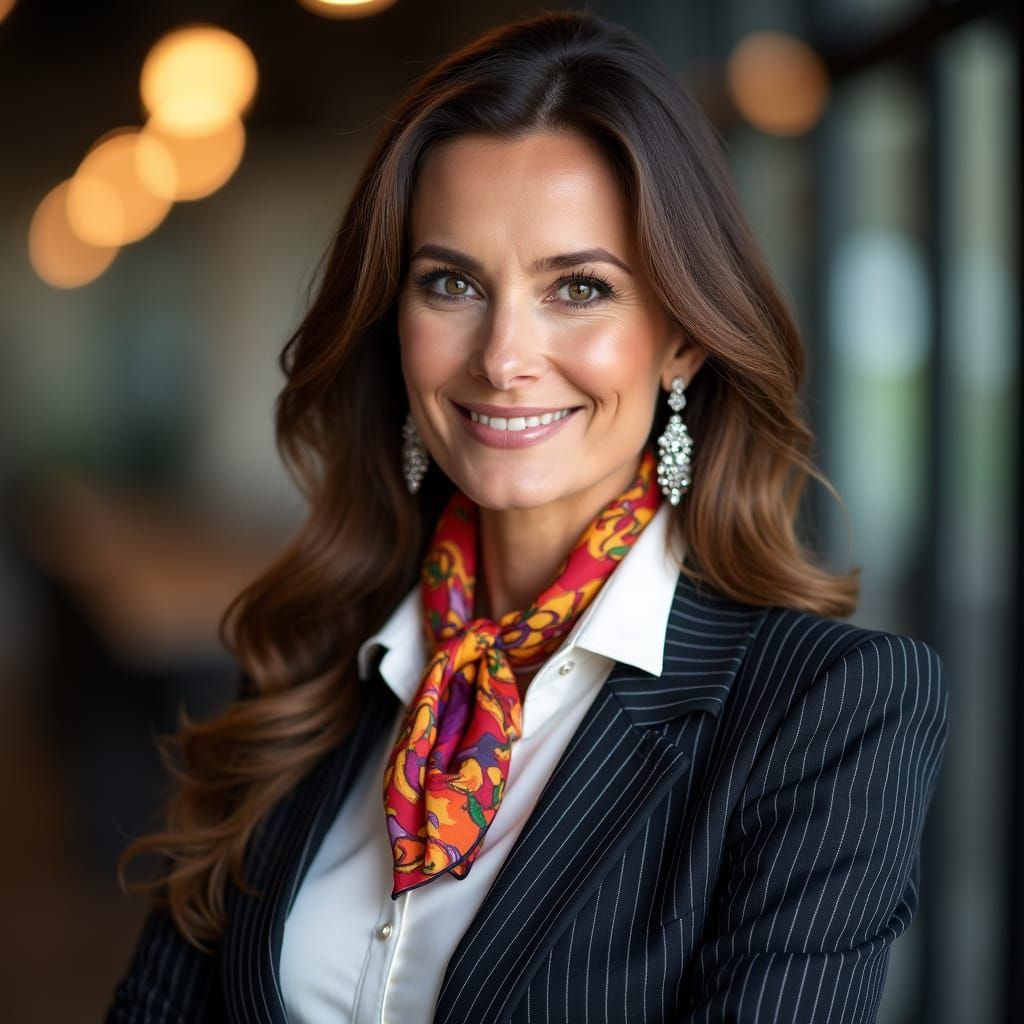 Confident Businesswoman Portrait in Professional Style