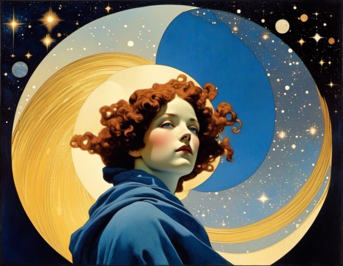 Celestial Sky Dreamer in Parrish Style