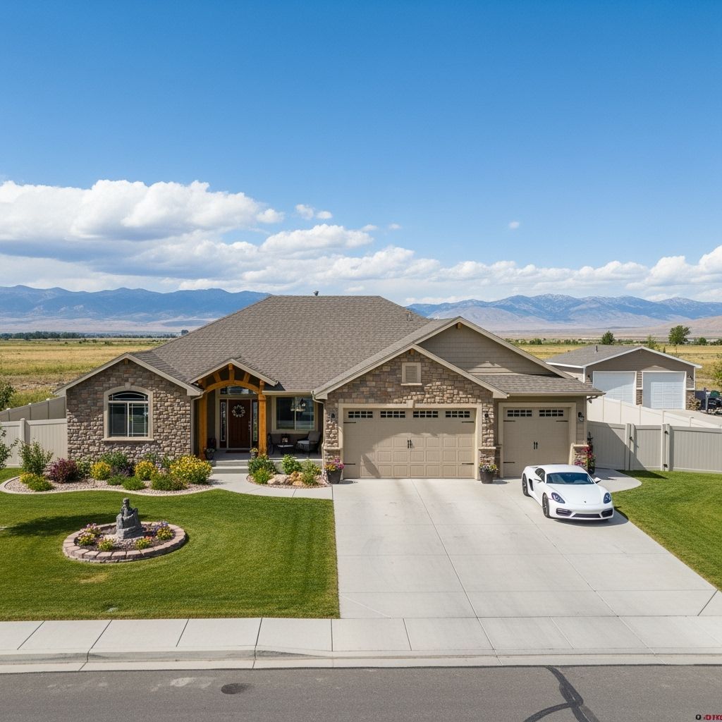 Realistic Drone Photo of Rambler House in Ogden Utah