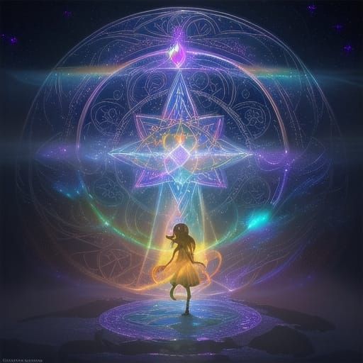 Whispers of Wonder: Celestial Portal in Soft Focus