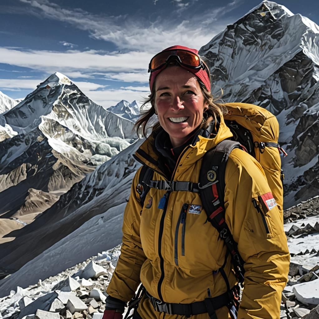 Alison Hargreaves makes history as the first woman to conquer Mt. Everest