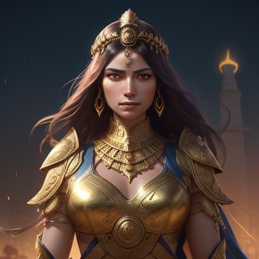 Sumerian Goddess in Unreal Engine 5 Style
