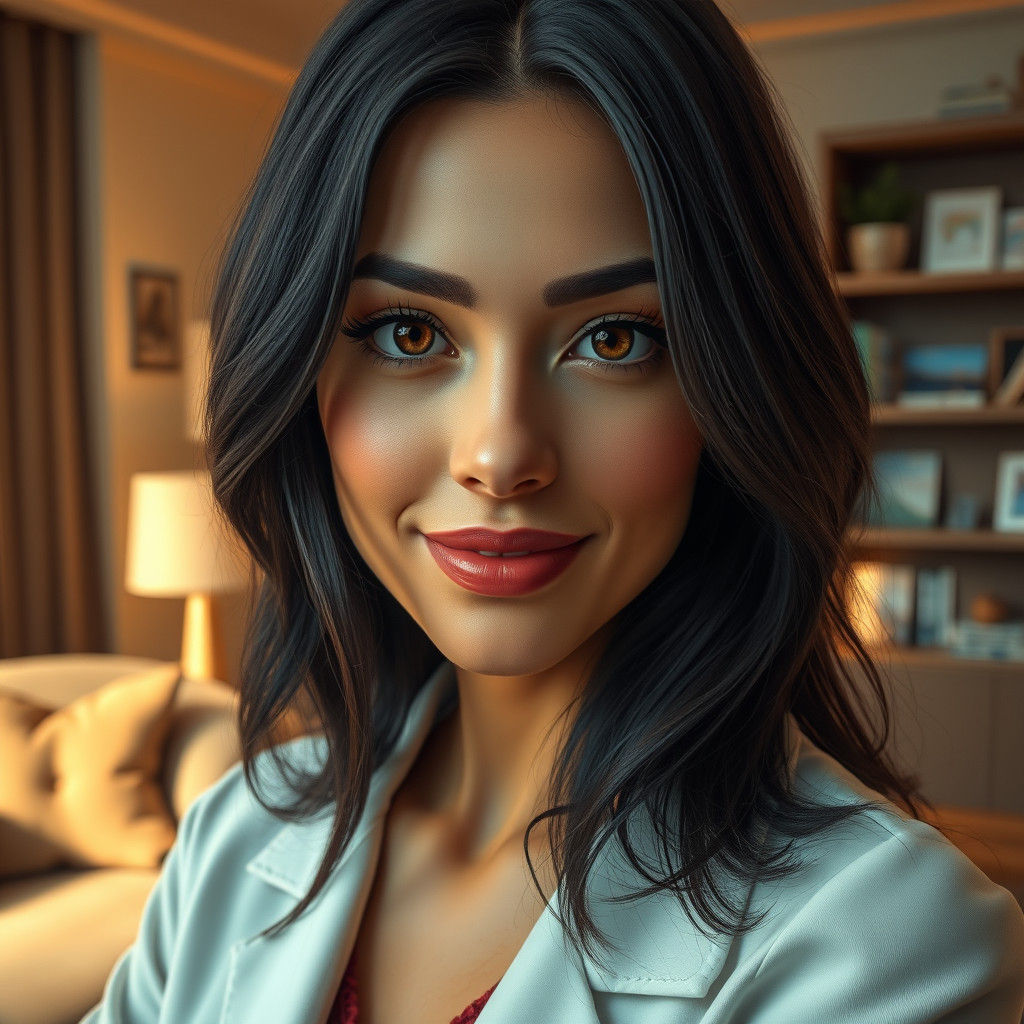 Empathetic Psychologist in a Tranquil Office