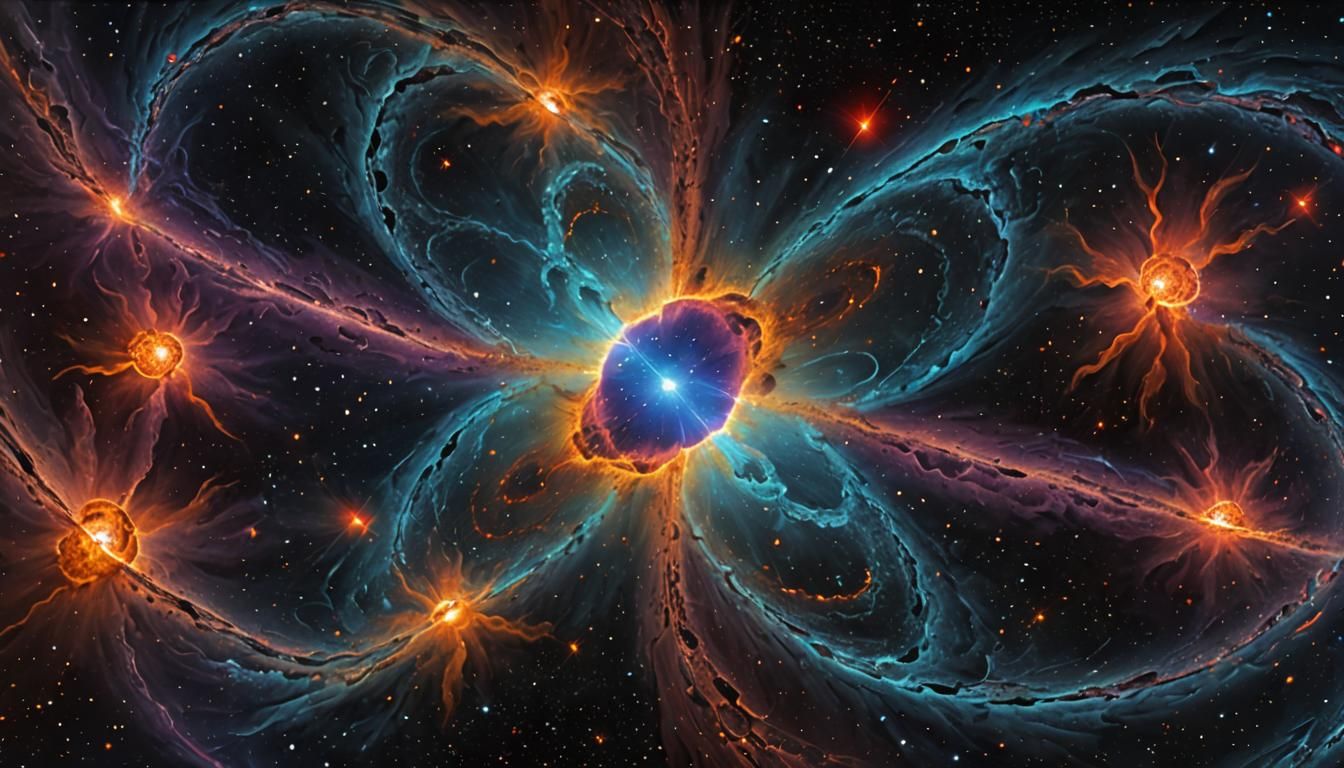 Spectacular Nebula Formation in Astral Cosmic Illustration