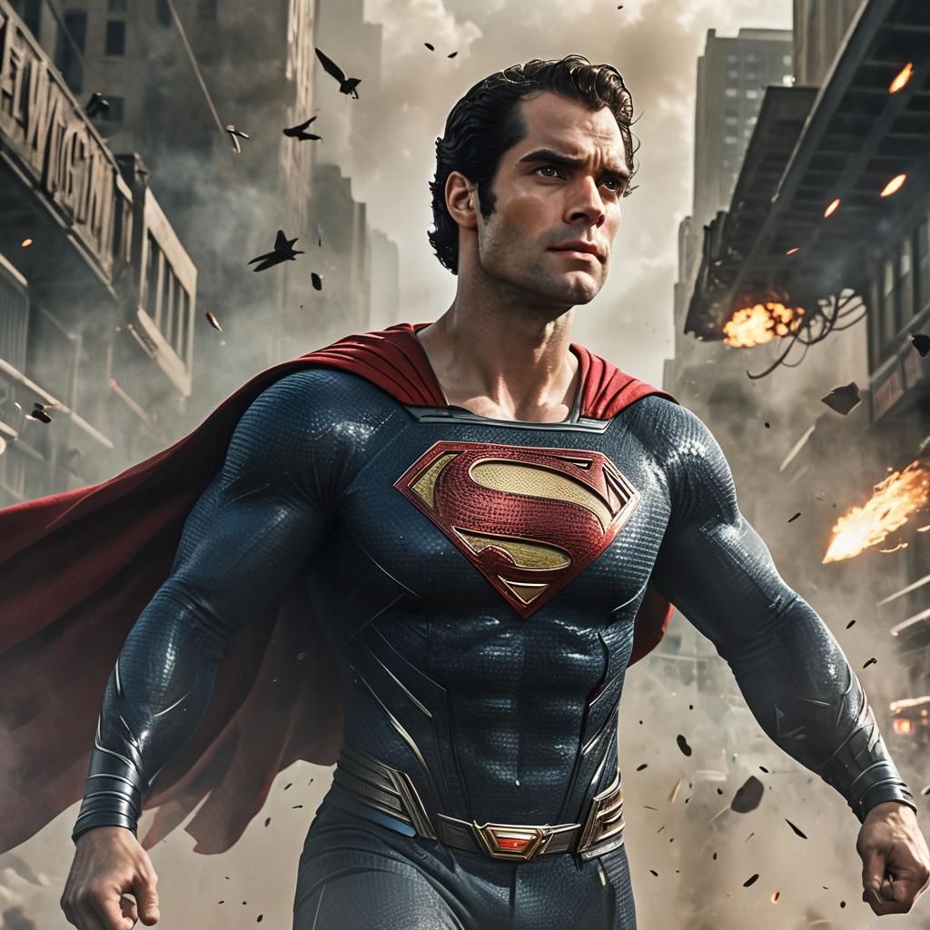 Superman Soaring, a Matte Painting in Unreal Engine