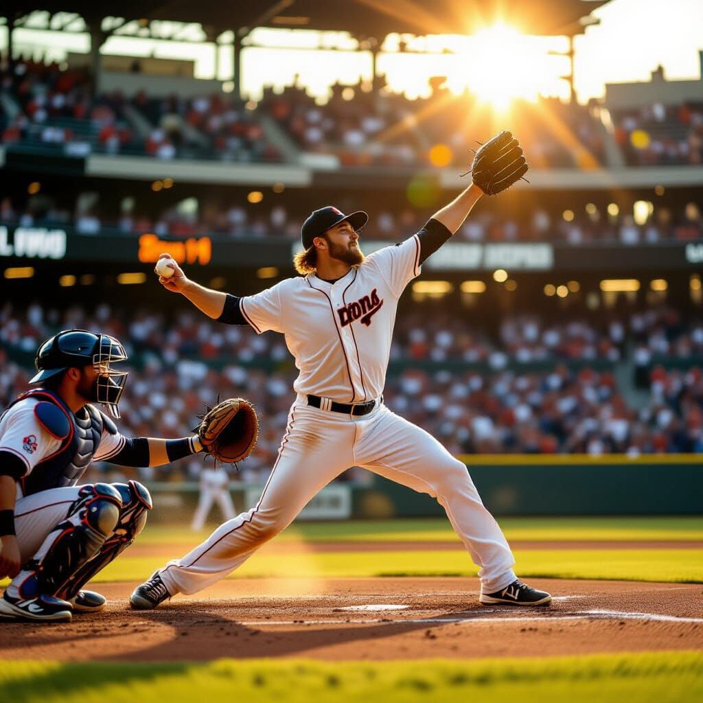 Triumphant Pitcher Completes No-Hitter in Golden Stadium Lig...