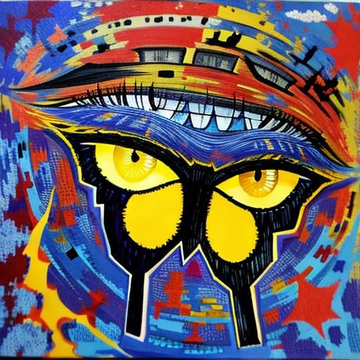 Intense Gaze: Close-Up of Human Eyes