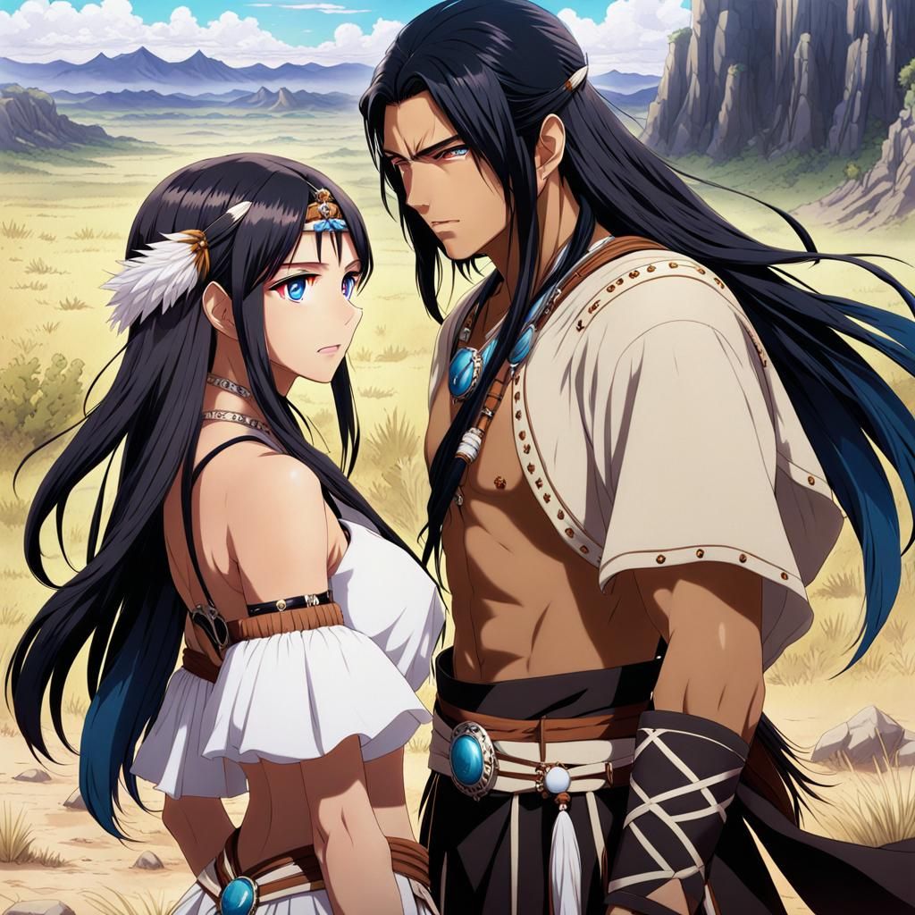 Native Americans in Anime Style