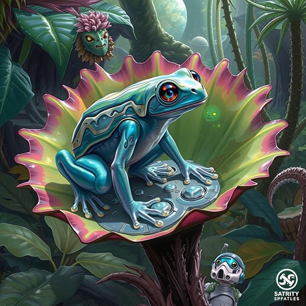 Alien Poison Dart Frog Meets Space Trooper