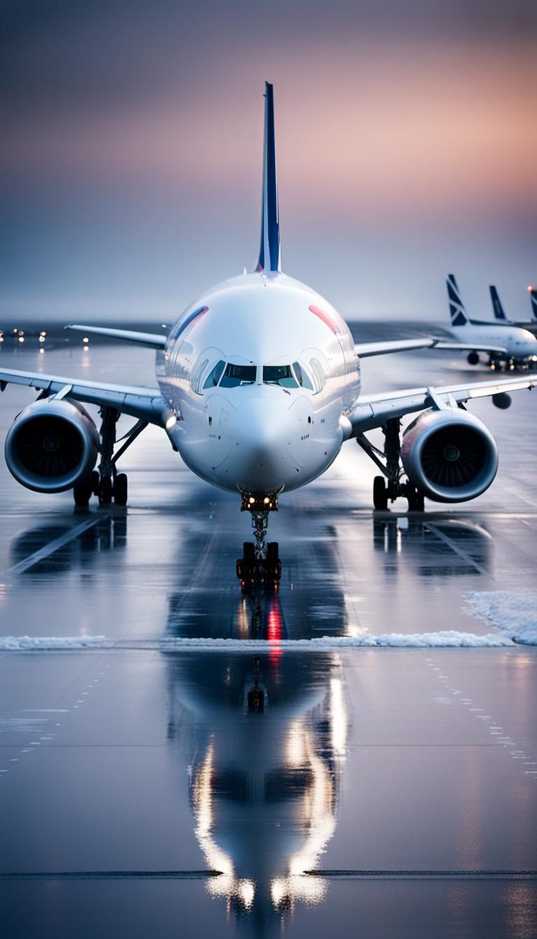Air France Airbus A320 De-Icing: Professional Photography