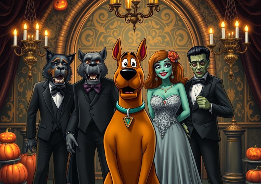 Formal Dress with Scooby Doo