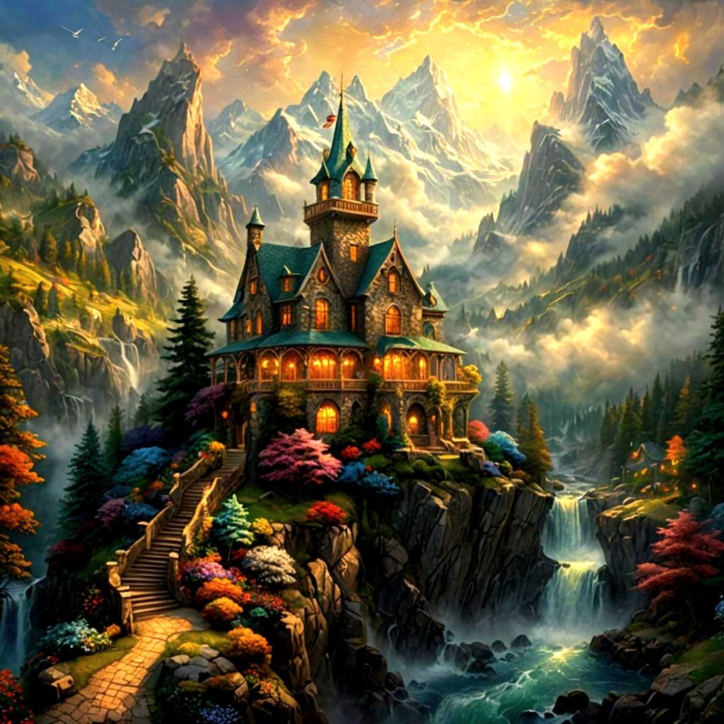 Hyperrealistic Image of God with Angelic Views