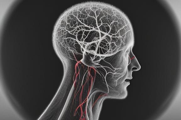 Photorealistic X-Ray Portrait with Flesh Tendrils