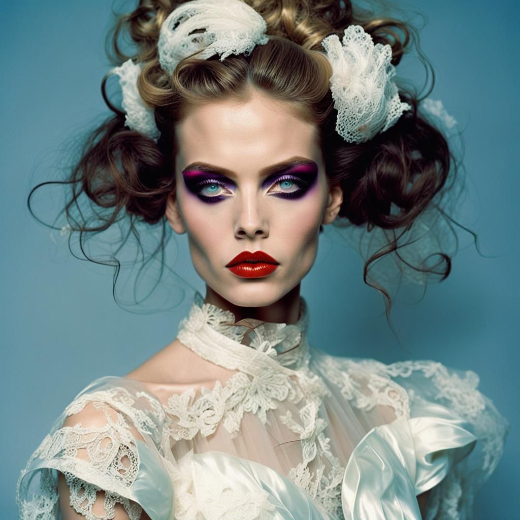 Avant-Garde Fashion Photo in Alexander McQueen Style