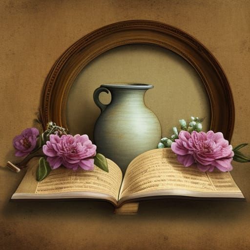 Vintage Still Life as Detailed Matte Painting