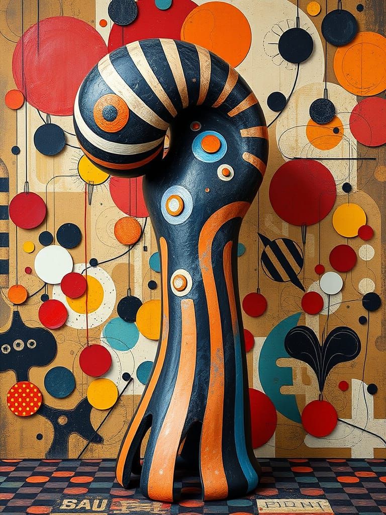 Abstract Clay Sculpture