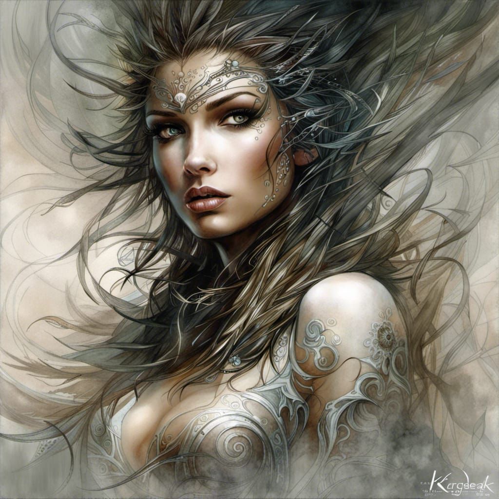 Surreal Portrait in Mixed Artistic Styles