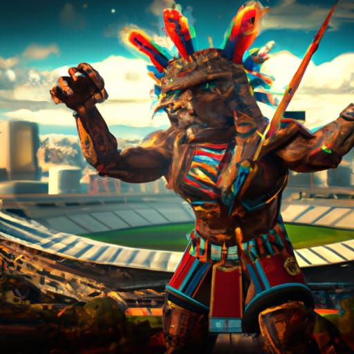 Baiame at the Gabba: Fantasy Concept Art