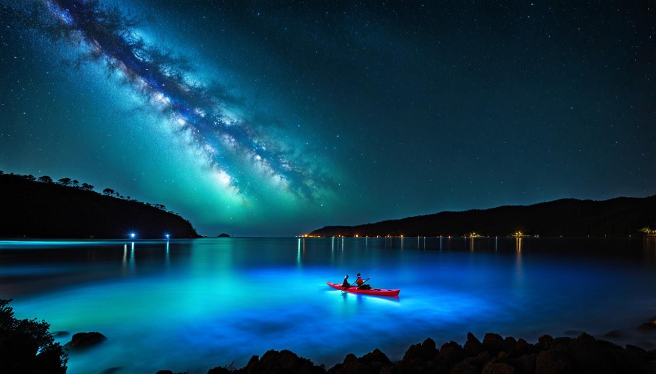 Kayaking in a Bioluminescent Bay in Puerto Rico