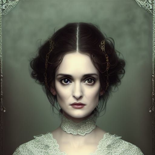 Portrait of Mina Murray in Jonathan Harker's Wallet (Bram Stoker's Dracula). May She Find Her True Love.