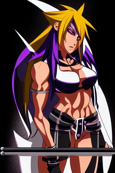 Badass Warrior Woman Portrait in 8K Resolution