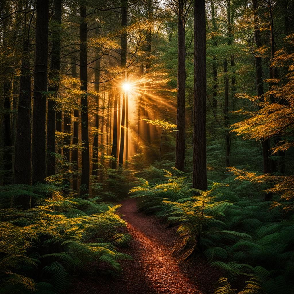 Serene Backwoods Landscape