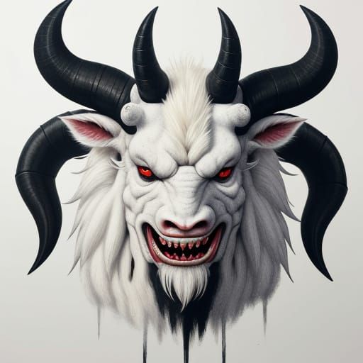 The Chinese monster Aoyin resembles an ox with four big blac...