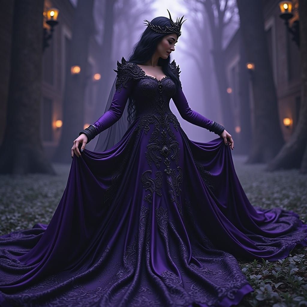 Mystical Royal Figure in Dark Fantasy Art