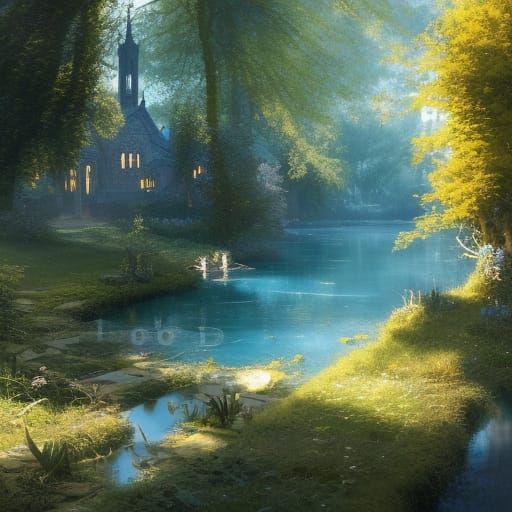 Victorian Village and Golden Forest, Gothic Art