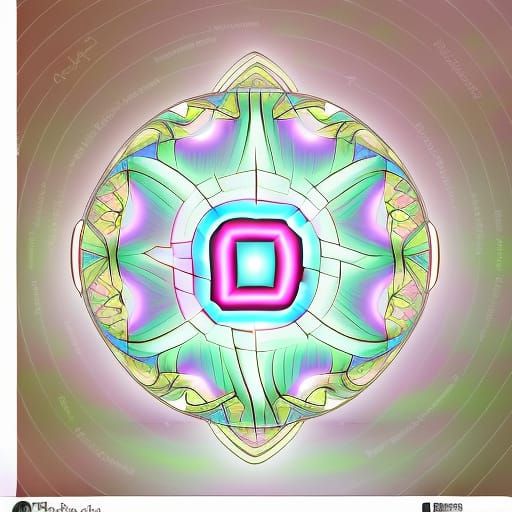5D Light Mandala Fractal with Flower of Life Hologram