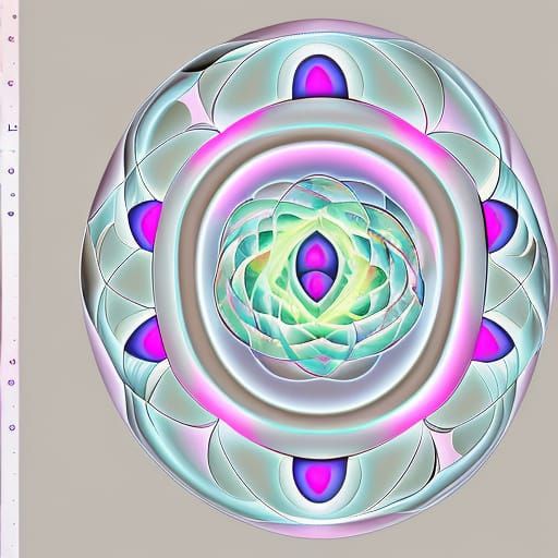 Vibrant Cosmic Sacred Geometry Logo