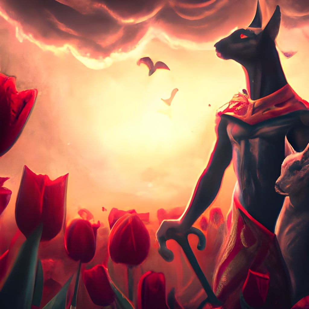 Anubis and Osiris's Love for Tulips