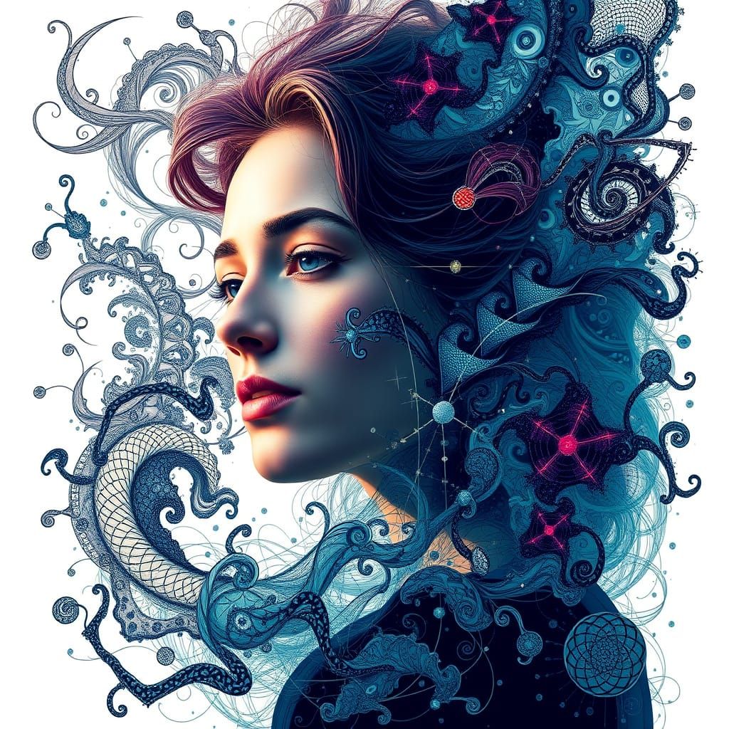 Fractal Vortex of Vibrant Colors and Intricate Patterns