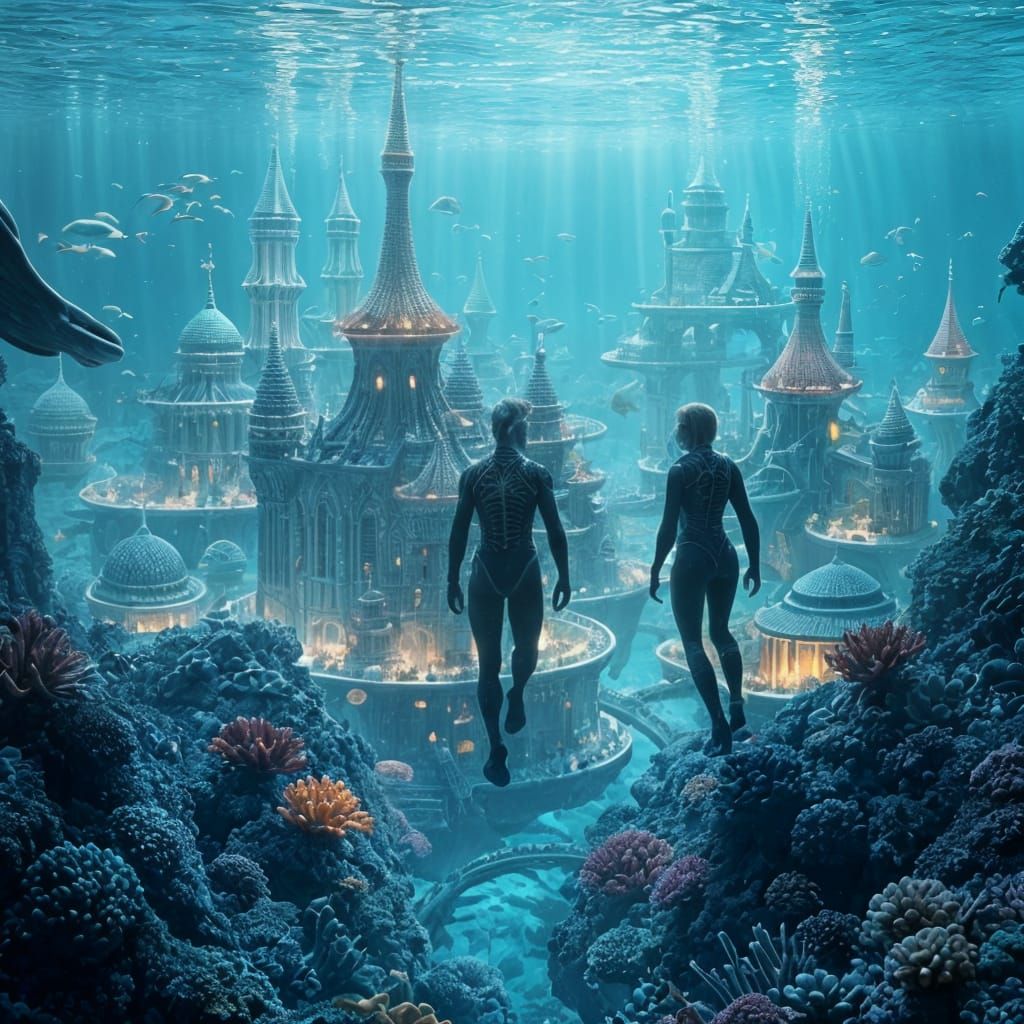 Vibrant Underwater City of the Future