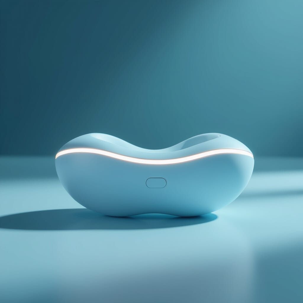 Futuristic Sleep Mouthpiece in Soft Blue