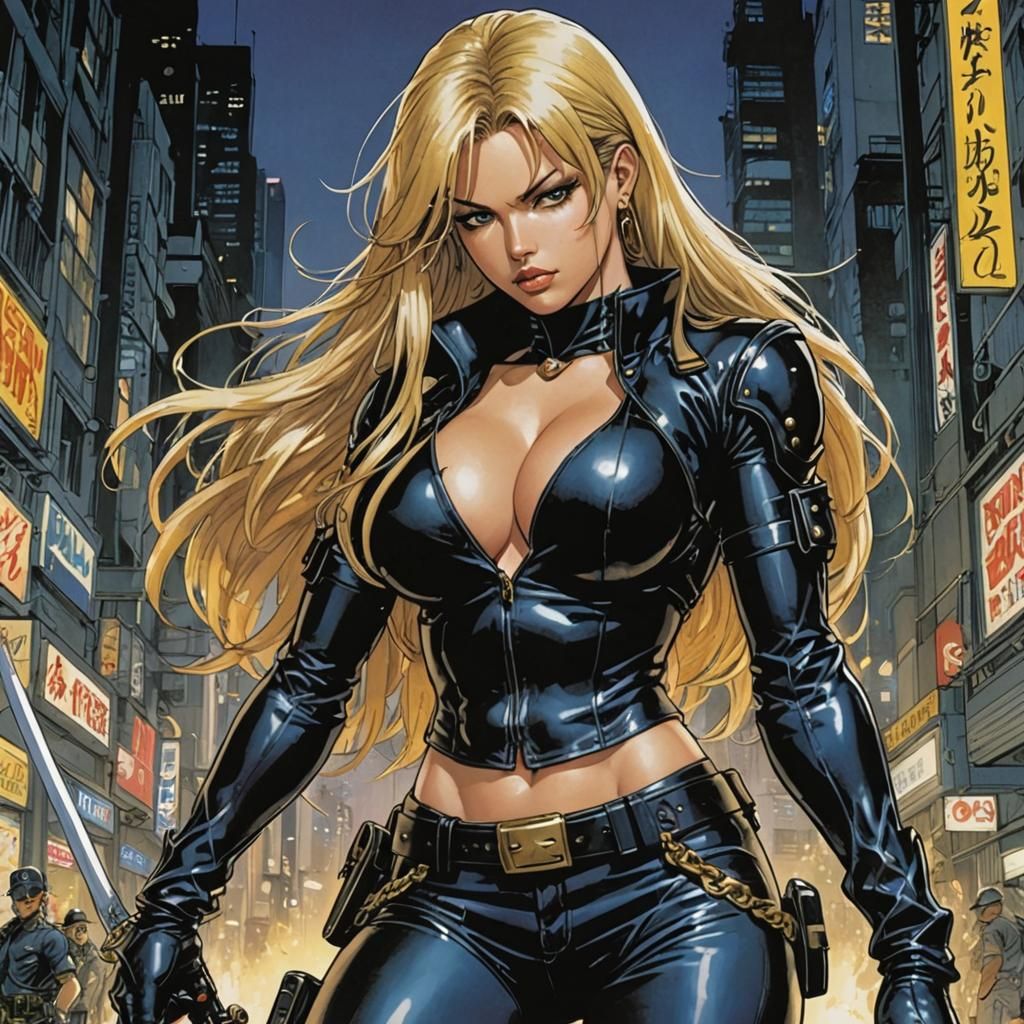Black Canary in Manga Style