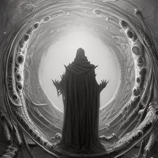 Lovecraftian Horror in the Style of Gustave Doré