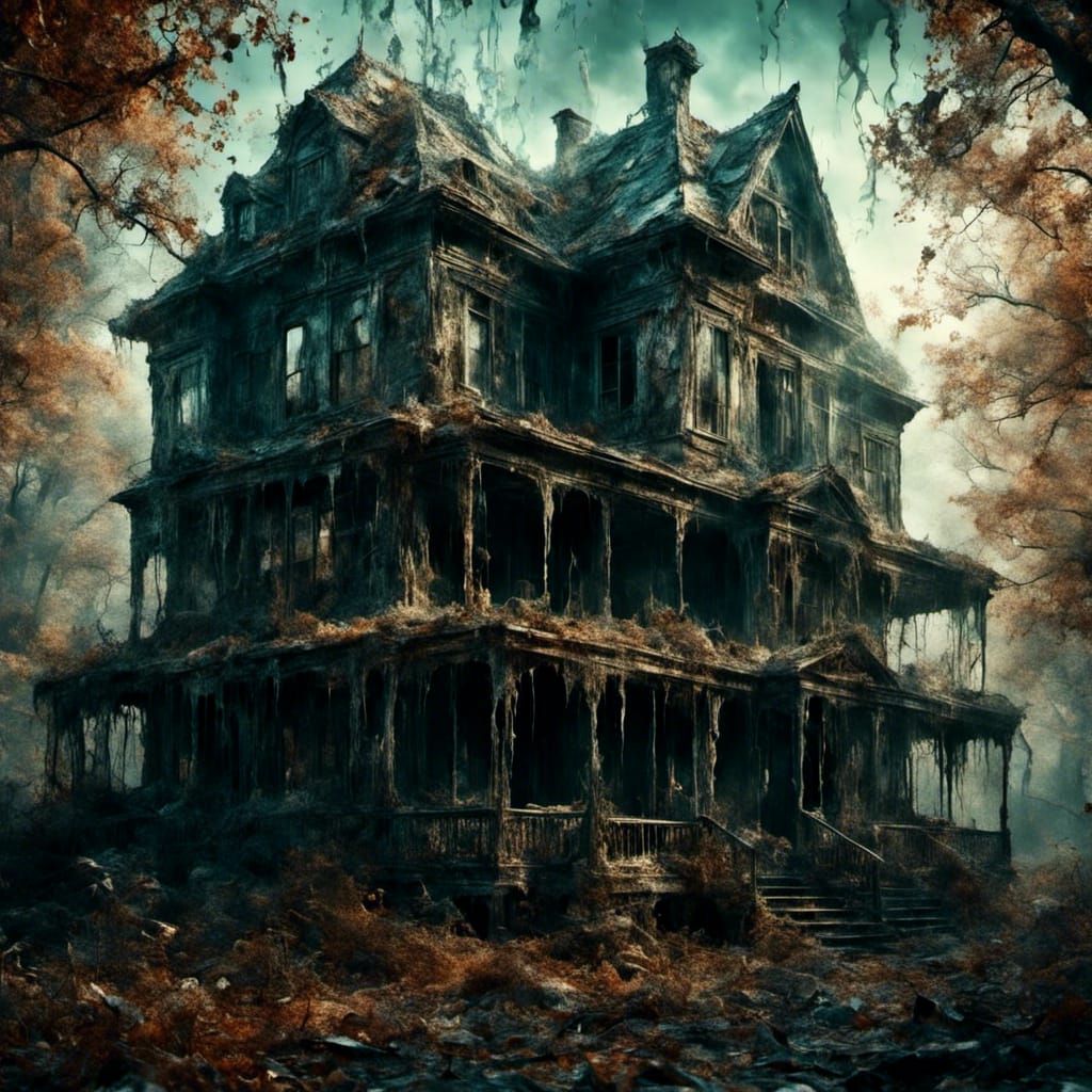 Ethereal Glass House in Macabre Style