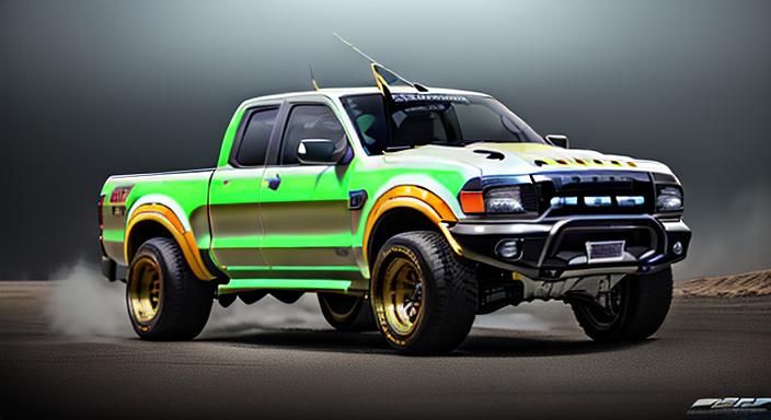 Custom 90's Ford Ranger with Shelby Motor