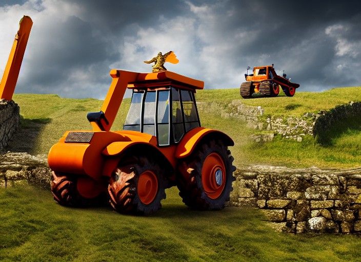 Roman Centurion Bulldozing Celtic Fort in 8k